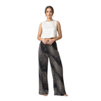 Spot Printed Jersey Palazzo Trousers | 3 Colours
