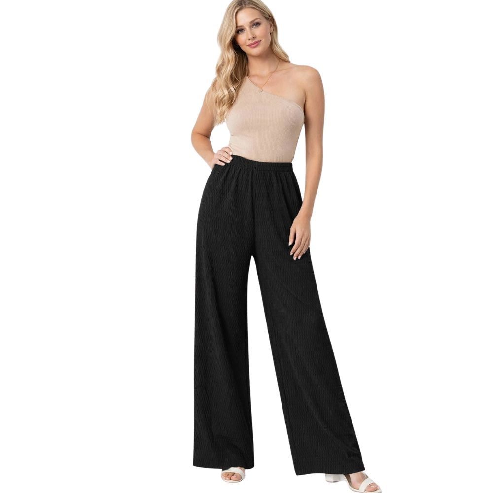 Waffle Palazzo Trousers | 7 Colours