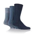Men’s Blue Mix Gentle Grip Cotton Rich Socks