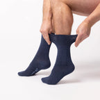 Men’s Blue Mix Gentle Grip Cotton Rich Socks