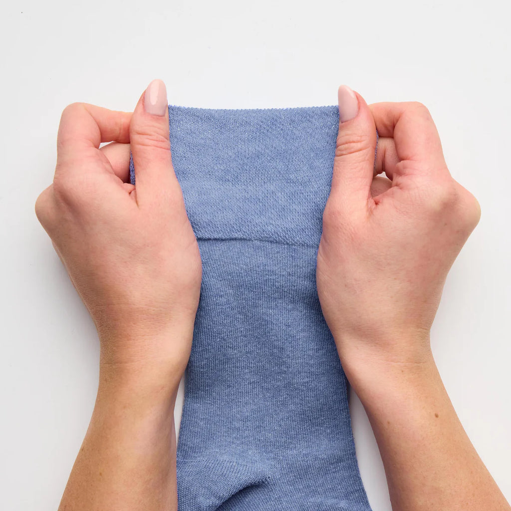 Men’s Blue Mix Gentle Grip Cotton Rich Socks