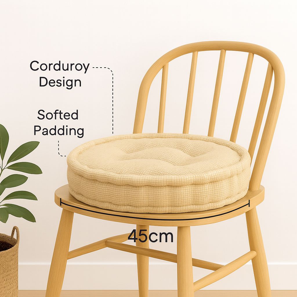 Fleece Round Booster Cushions | 45CM | 8 Colours Available