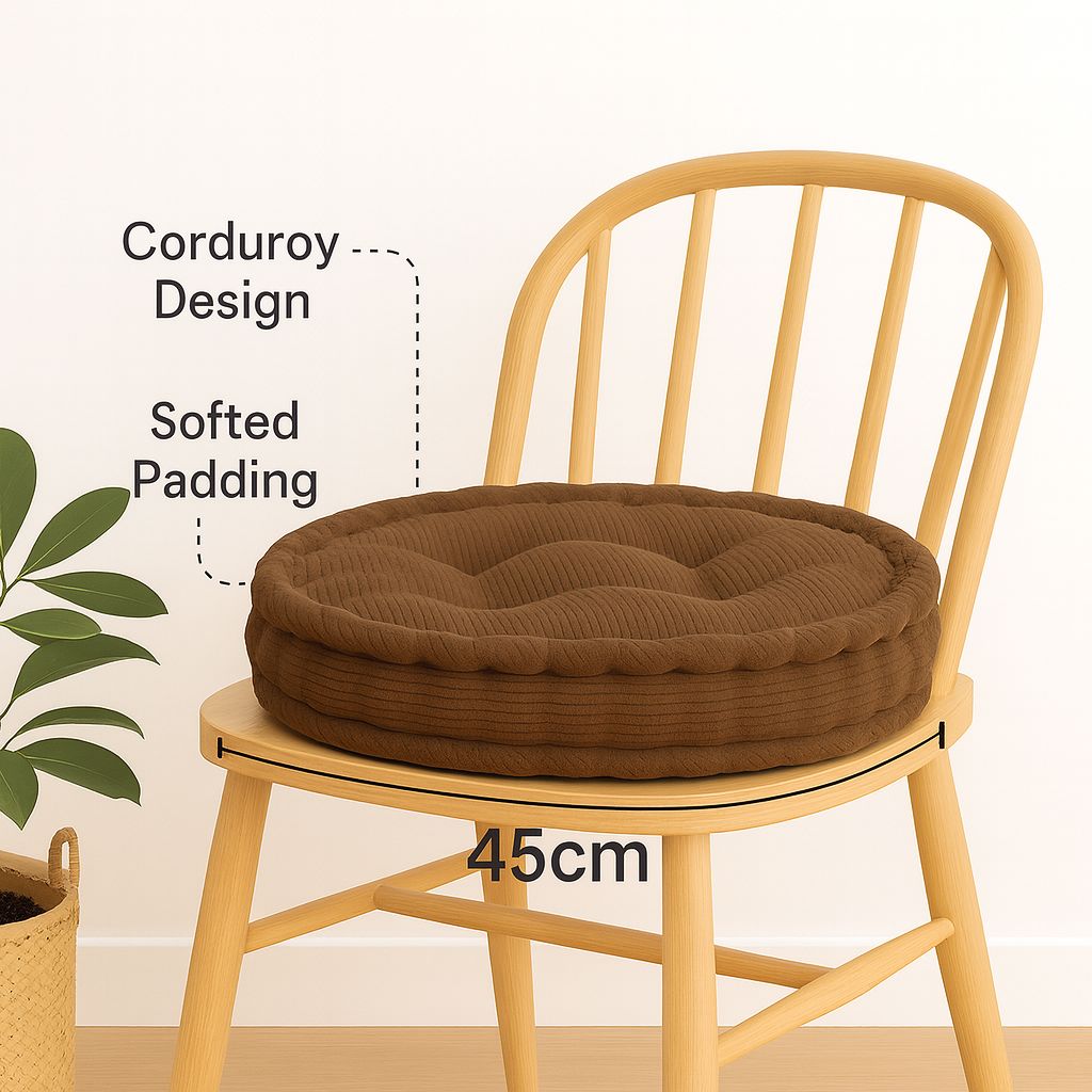 Fleece Round Booster Cushions | 45CM | 8 Colours Available