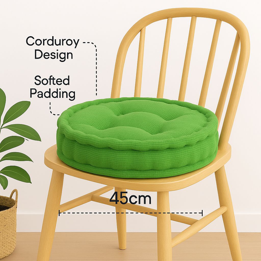 Fleece Round Booster Cushions | 45CM | 8 Colours Available