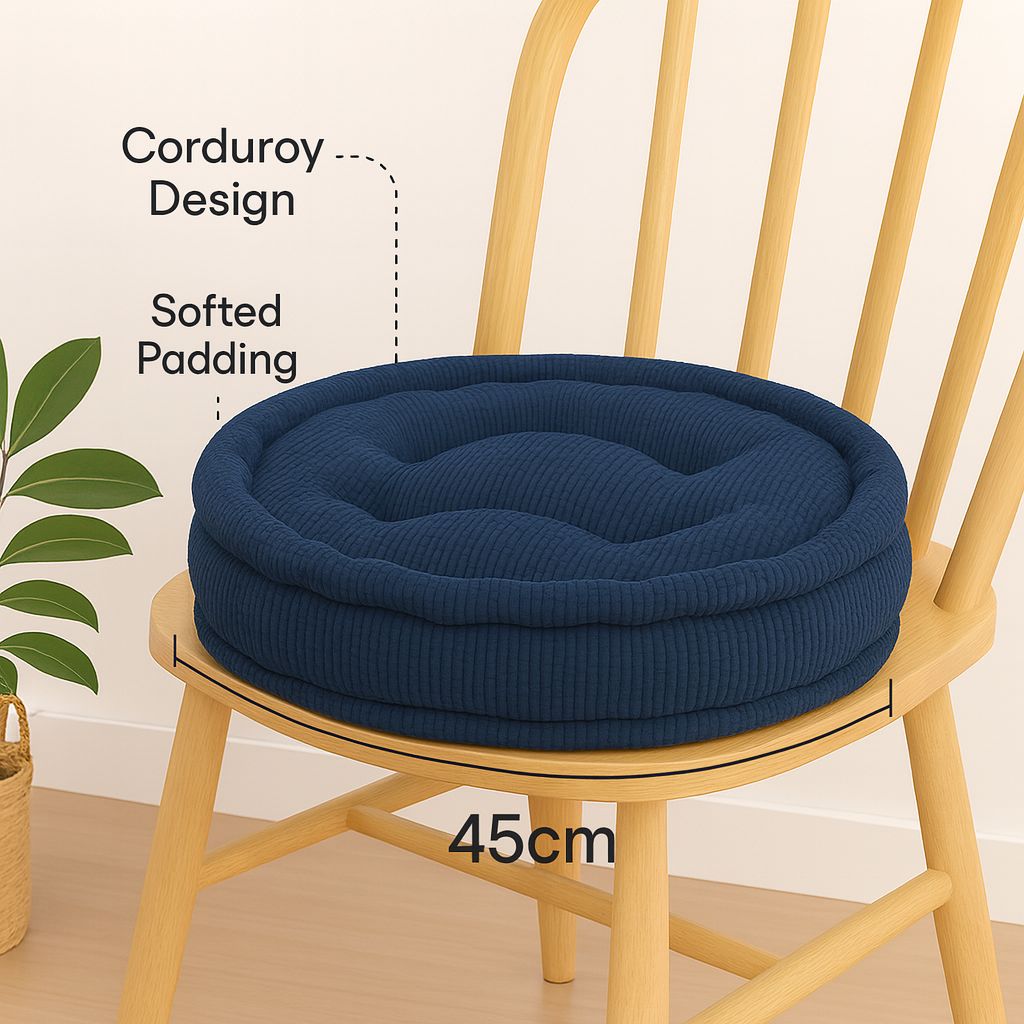Fleece Round Booster Cushions | 45CM | 8 Colours Available