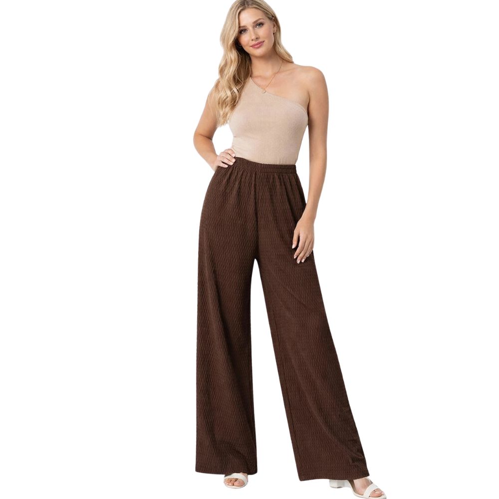Waffle Palazzo Trousers | 7 Colours