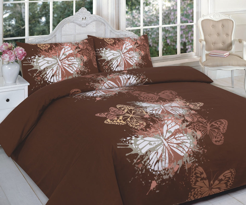 Butterfly Printed Duvet Cover Set | 3 Colors