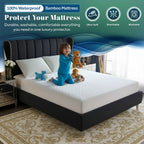 Waterproof Quilted Bamboo Mattress Protector