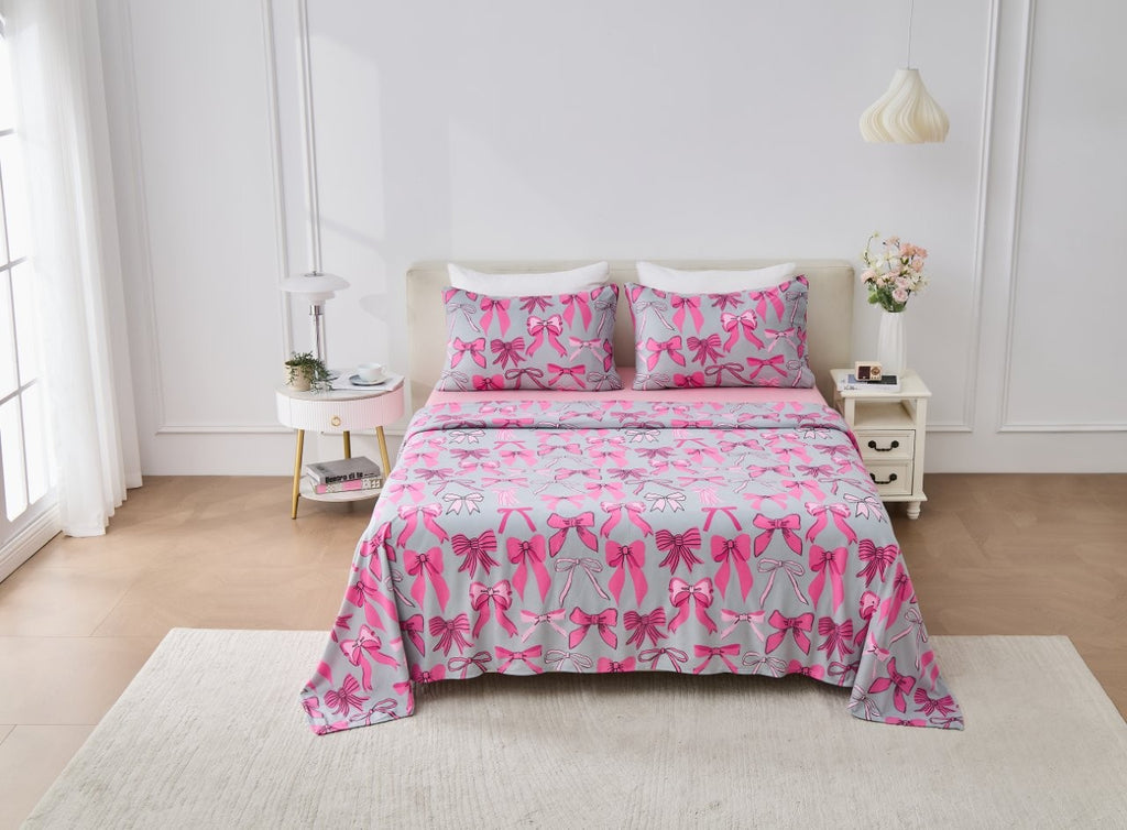 Bess Bows Soft Touch Printed Sheet Set