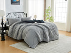 Black / Grey Coverless Duvet & Pillowcases Set | TOG 10.5
