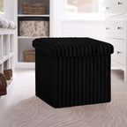 Ribbed Ottoman Storage Box | 38 x 38 x 38CM | 5 Colours