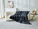 Bubble Jacquard Fleece Throws | 6 Colours