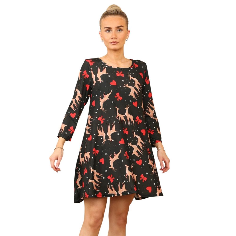 Black Stag Casual Loose Swing Summer Dress