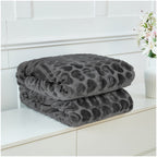 Blossom Heart Heavy Blanket | 200CM x 240CM | Charcoal