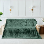 Blossom Heart Heavy Blanket | 200CM x 240CM | Green