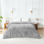Blossom Heart Heavy Blanket | 200CM x 240CM | Grey