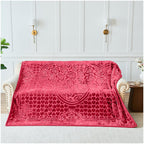 Blossom Heart Heavy Blanket | 200CM x 240CM | Red