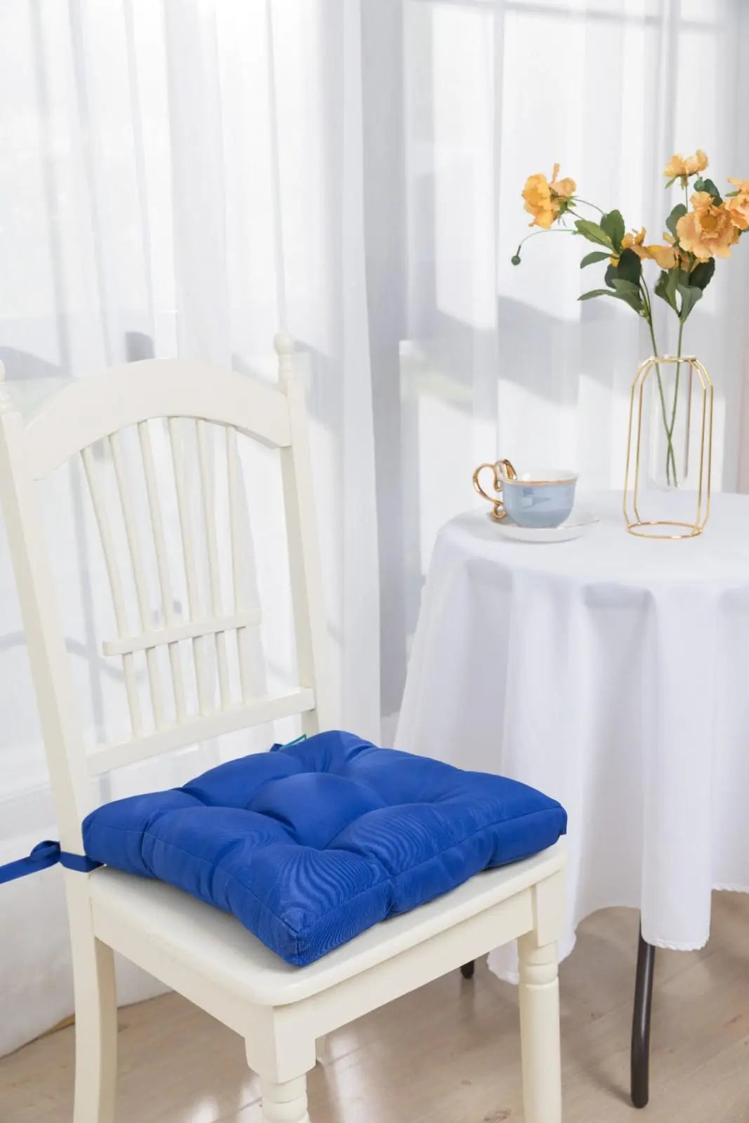 blue chair seat cushions