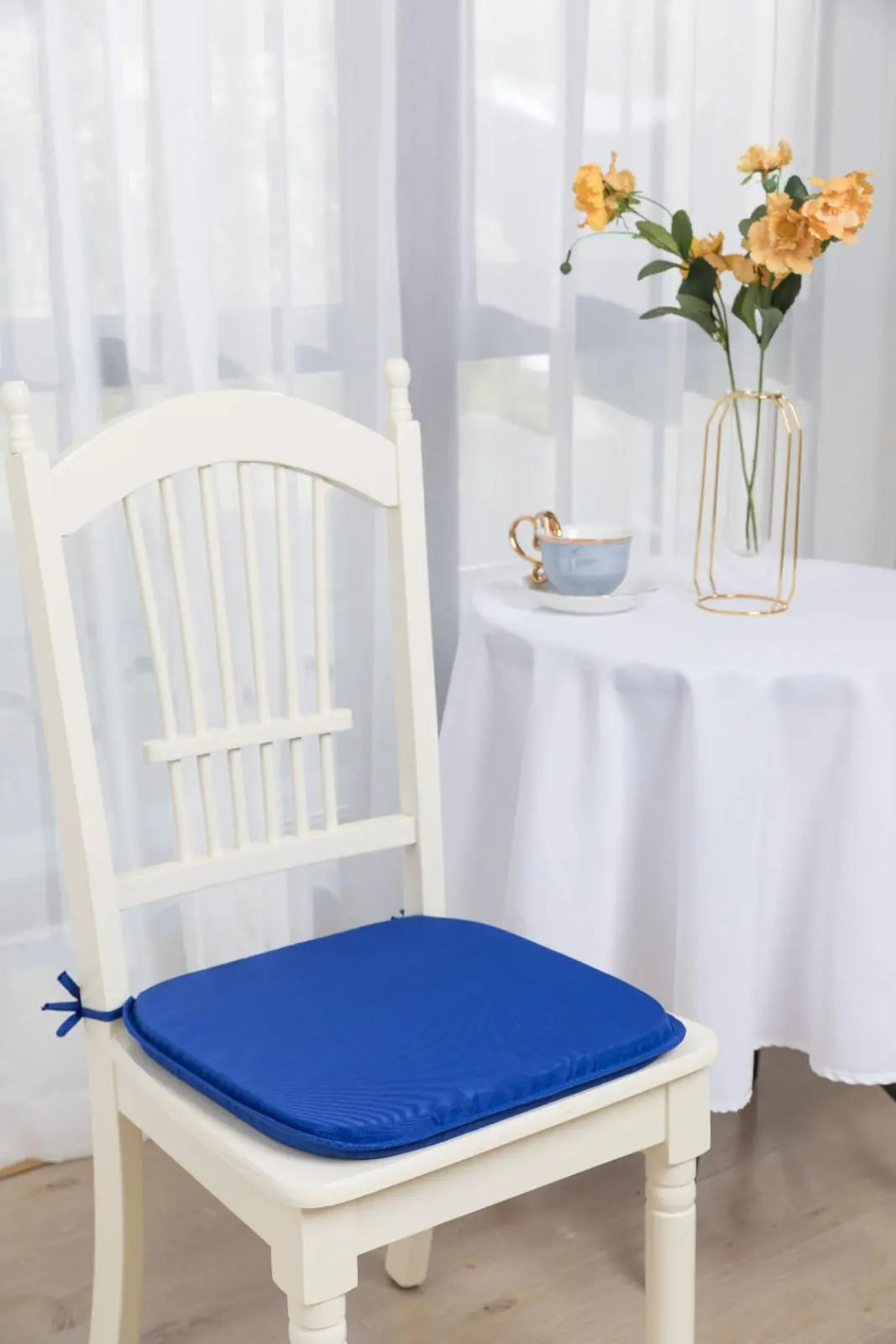 blue seat chair pads