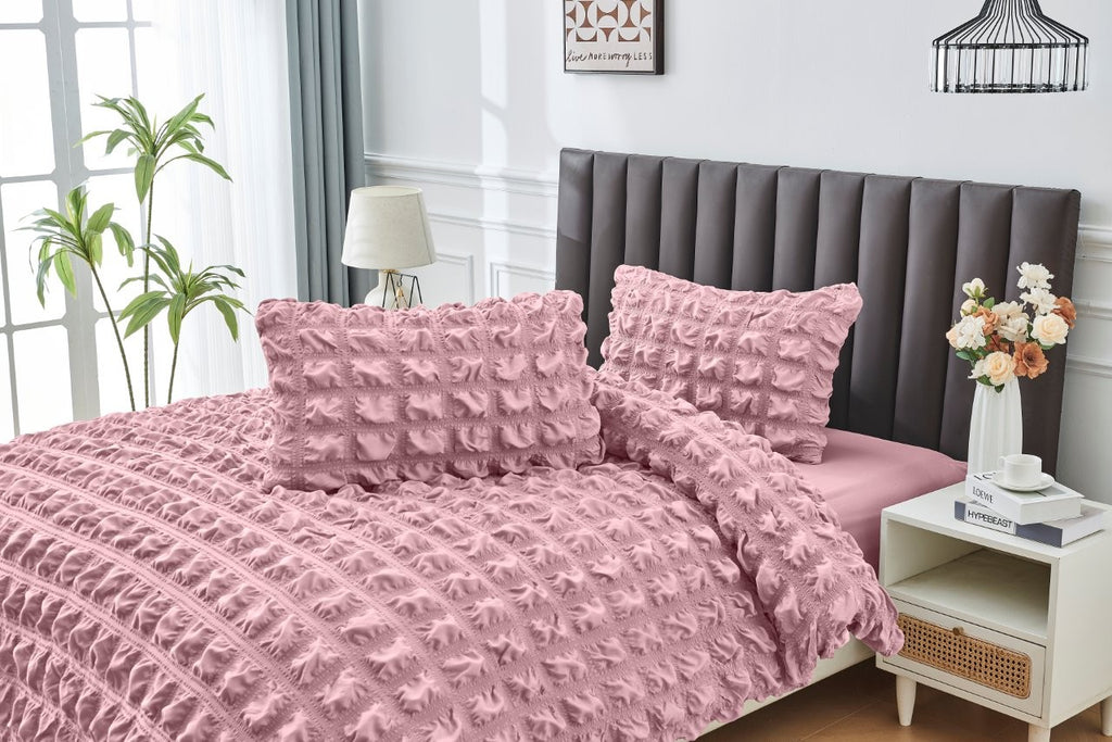 Seersucker Ripon Duvet Cover Set | 6 Colours