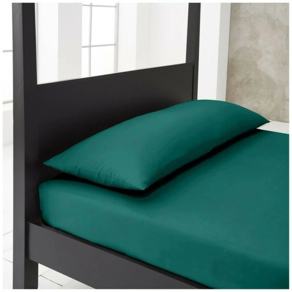 bolster pillow case teal