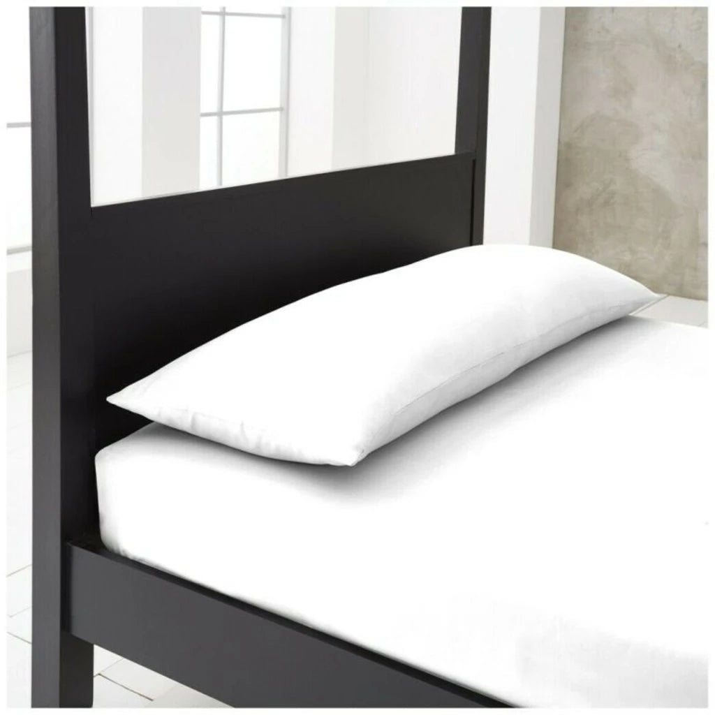 bolster pillow case white