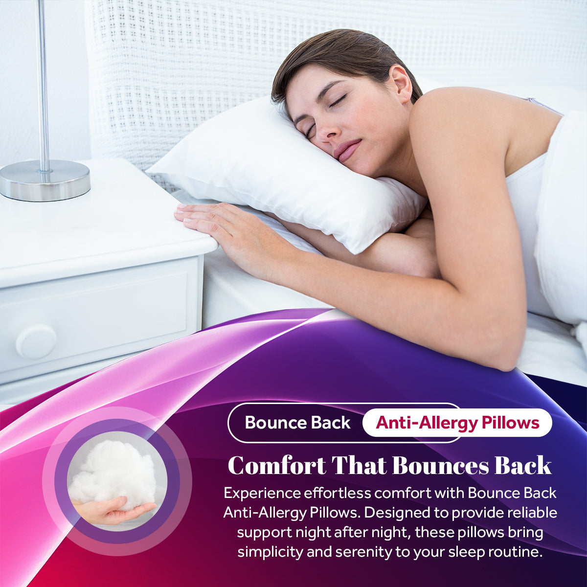 Bounce Back Anti Allergy Pillows