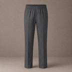 Grey Plus Size Full Elastic Boys School Trouser
