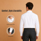 Boys White School Shirt Long Sleeve