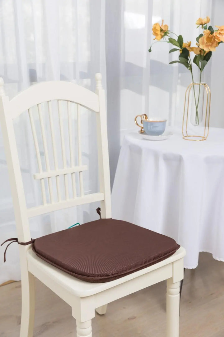 brown seat chair pads