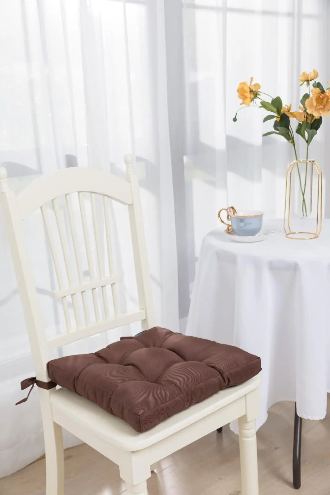 brown chair seat cushions