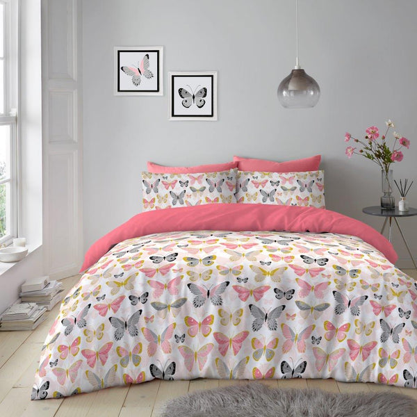Butterflies Printed Duvet Cover Set
