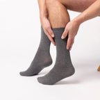 Men’s Charcoal Gentle Grip Cotton Rich Socks