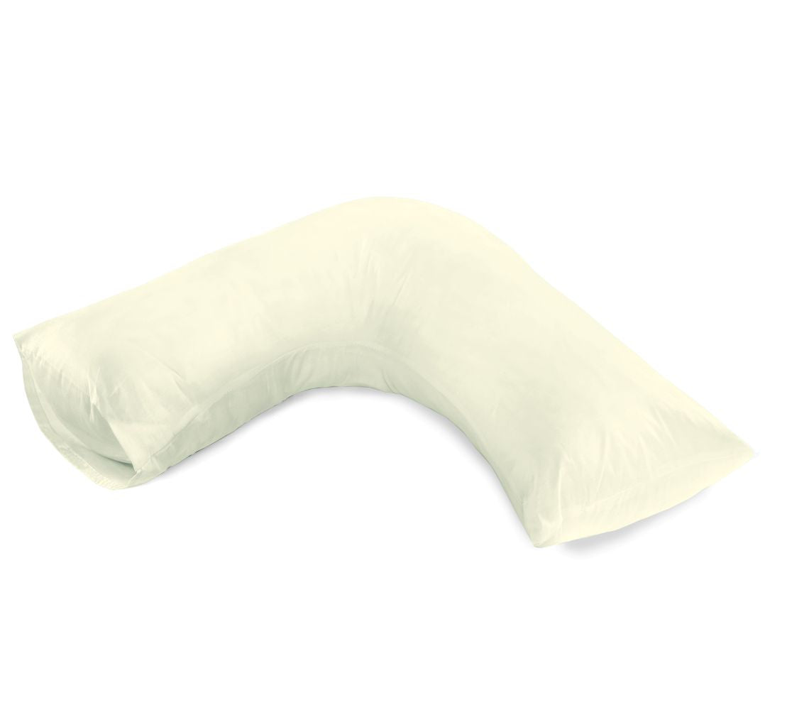 180TC Percale Poly Cotton V Shaped Pillow Cases | Pack of 2 | 14 Colours