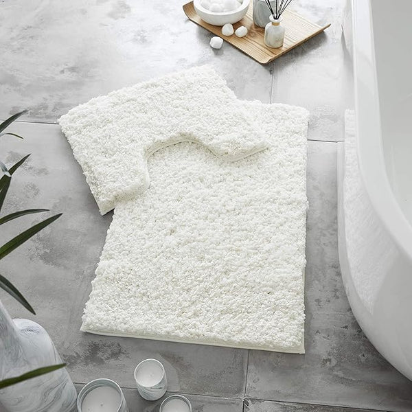 Zero Twist Non Slip Bath Mat Set  | 12 Colours Available
