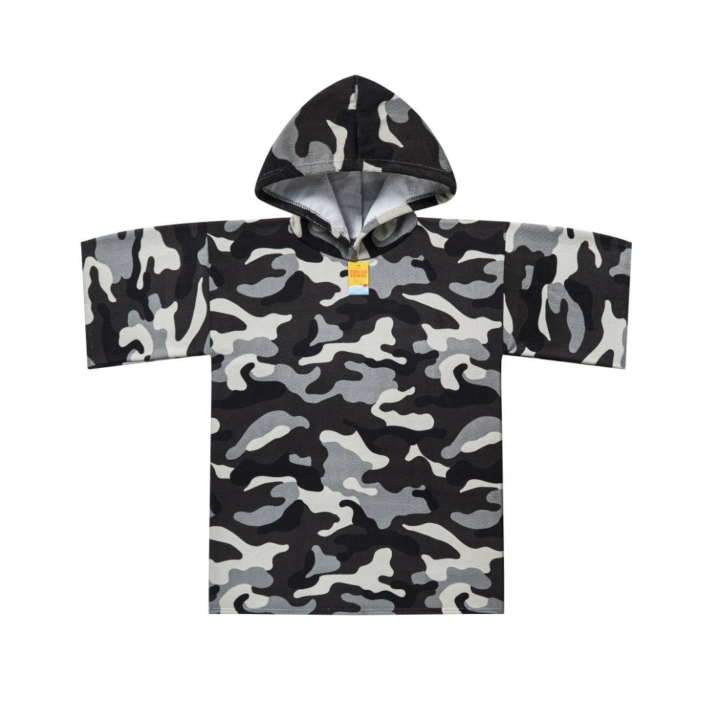 Camouflage Sand Free Adult Poncho Towel | 3 Colours