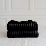 chunky cord ribbed black