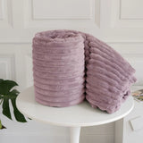 chunky cord ribbed throw blush