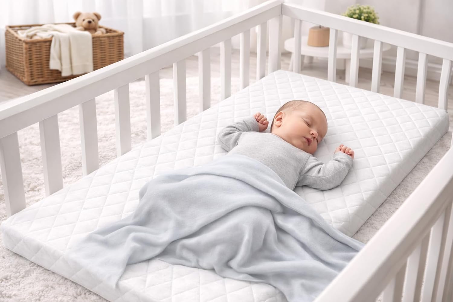 Baby Cot Bed Mattress | 100 × 50 × 10 cm
