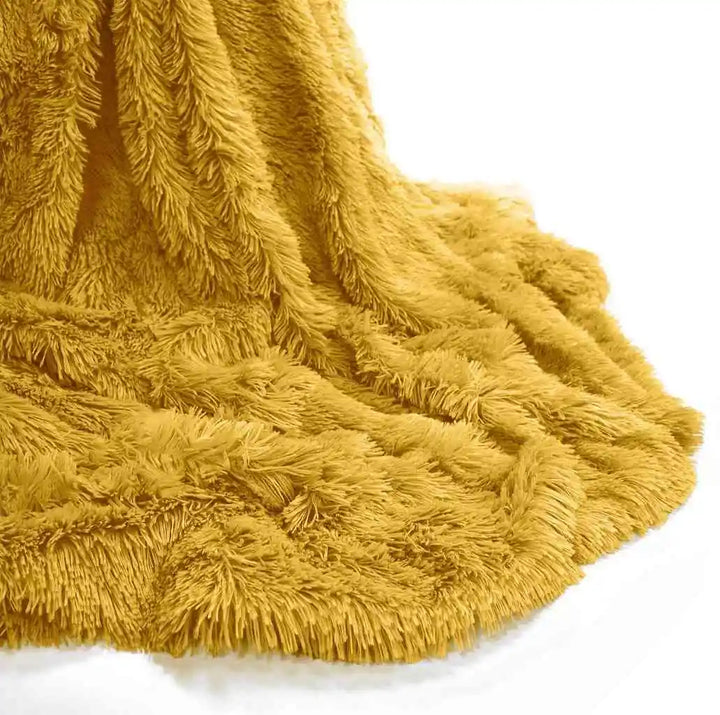 cuddle throws ochre