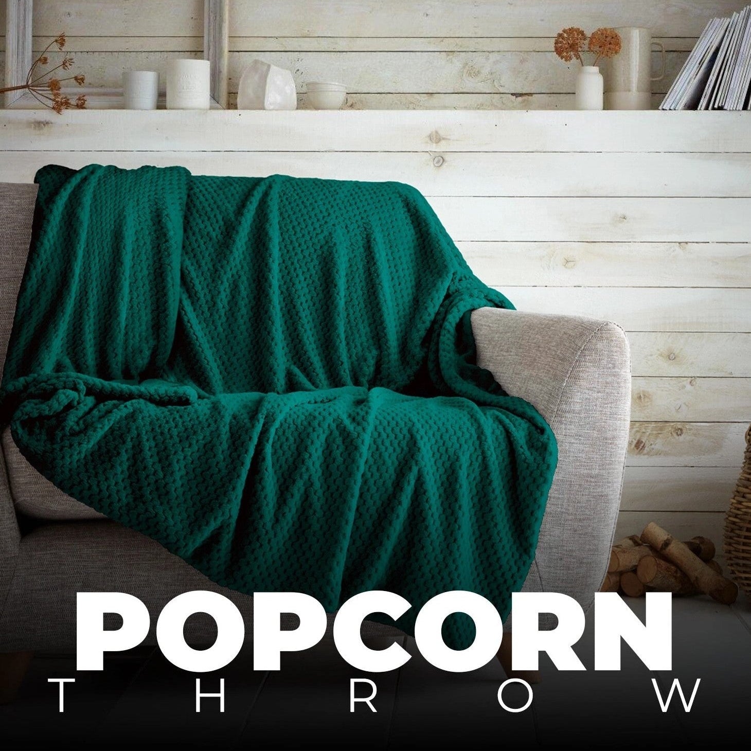 Popcorn Fleece Throws | 18 Colours
