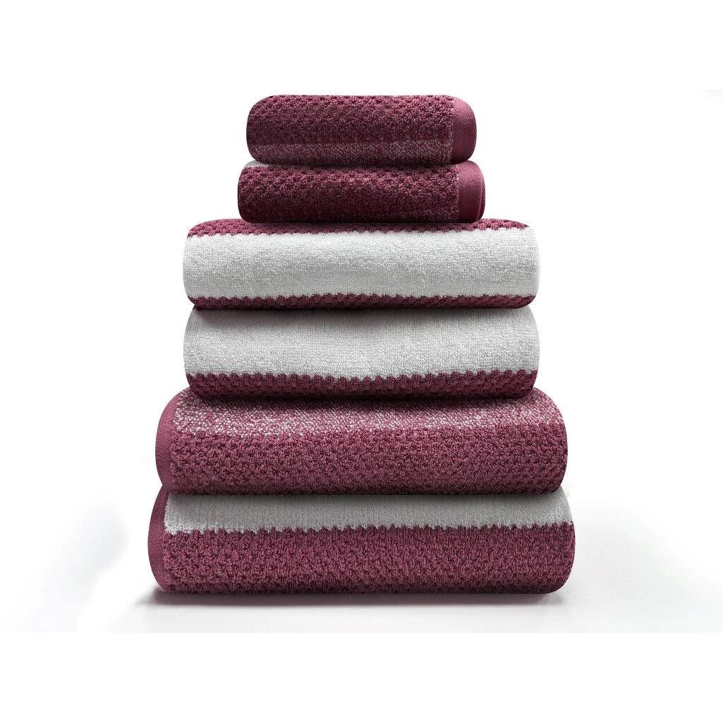 100% Cotton Royal Stripe Towels  | 9 Colours | 500 GSM