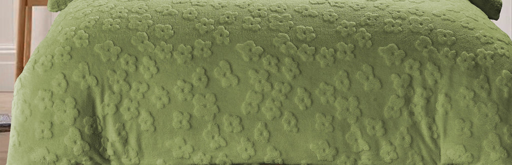 Daisy Teddy Fleece Duvet Cover Set | 3 Colours