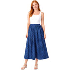 Gingham Crinkle Midi Skirt | 9 Colours