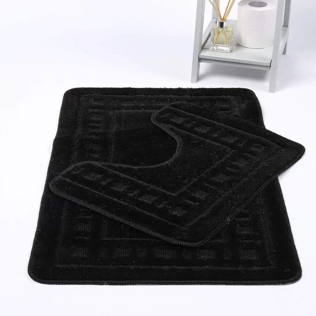 diem bath mat black