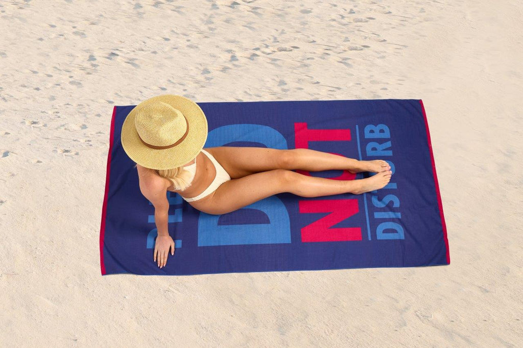 Do Not Disturb Sand Free Beach Towel | 180CM × 100CM