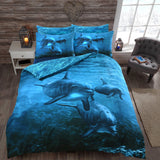Dolphin 3D Panel Printed Duvet Cover Set