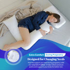 Duck Feather V Shaped Pillow | 75CM x 40CM x 36CM