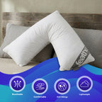 Duck Feather V Shaped Pillow | 75CM x 40CM x 36CM