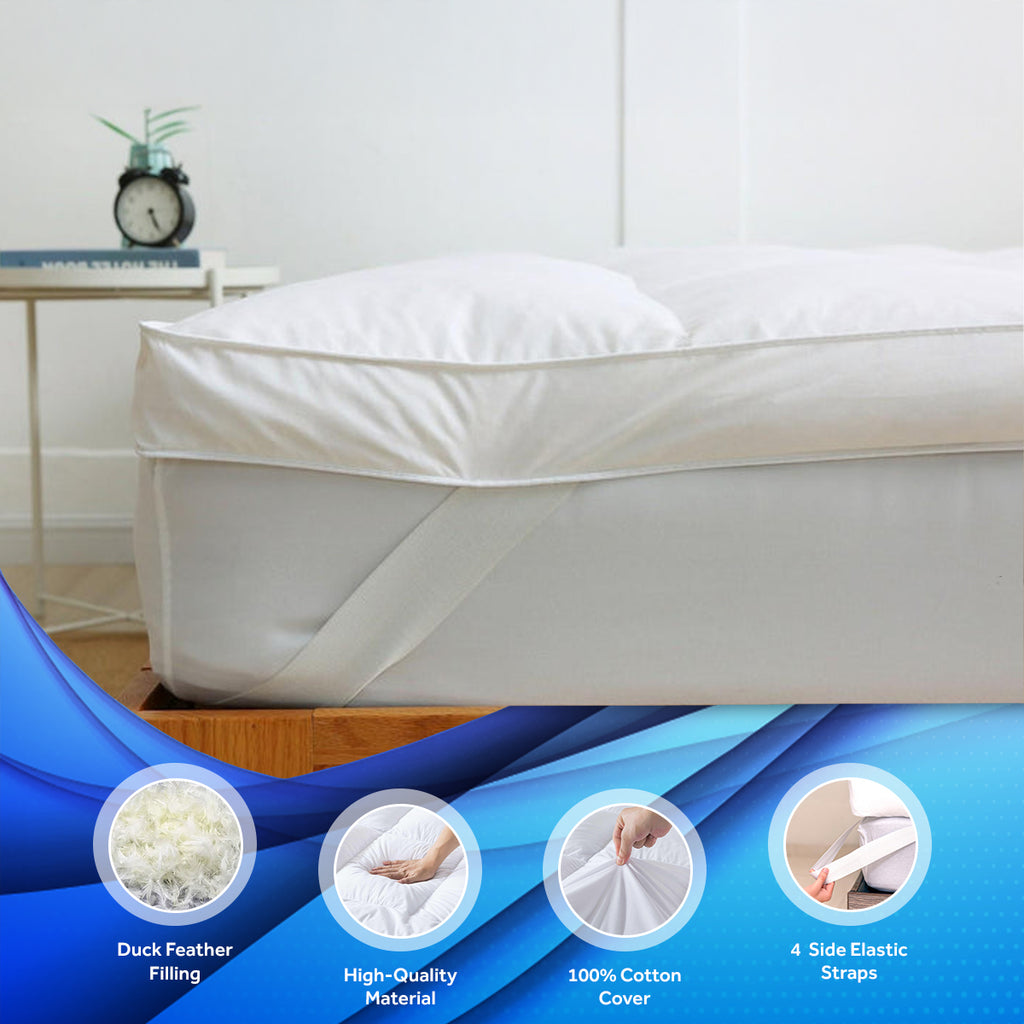 Duck Feather Mattress Topper | 7CM Thick
